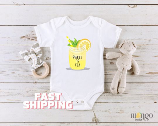 Discover Sweet As Can Tea Baby Onesies Brand Cute Ice Tea Onesie