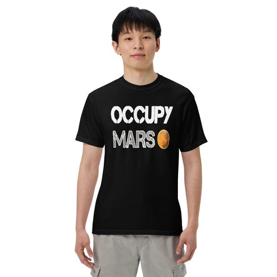 Discover occupy mars ,t-shirt astronaut
