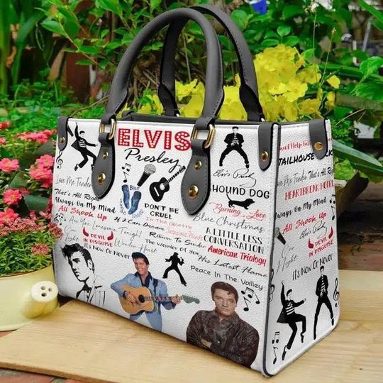 Discover Vintage Elvis Presley Leather Bag Women Leather Hand Bag