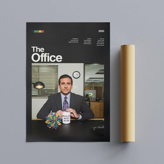 Discover The Office Poster Dark Theme, Modern TV Series Poster