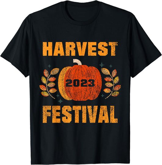 Discover Vintage Pumpkin Thanksgiving Shirt - Harvest Festival 2023 T-Shirt