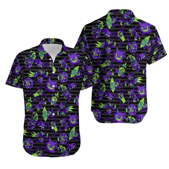 Discover PKM Gengar Gengar Hawaiian Shirt