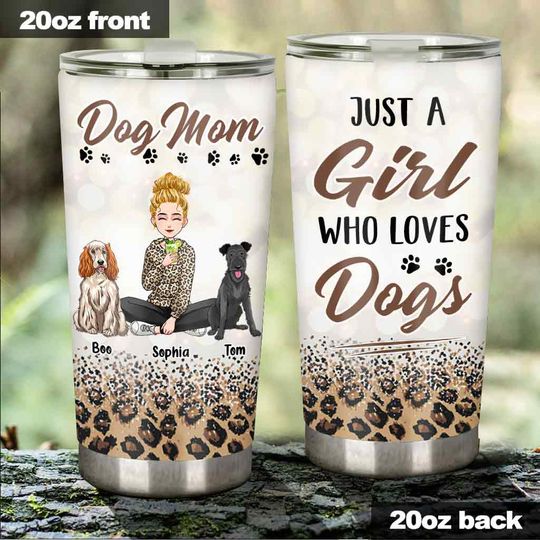 Discover Dog Mom - Personalized Mother's Day Dog Tumbler