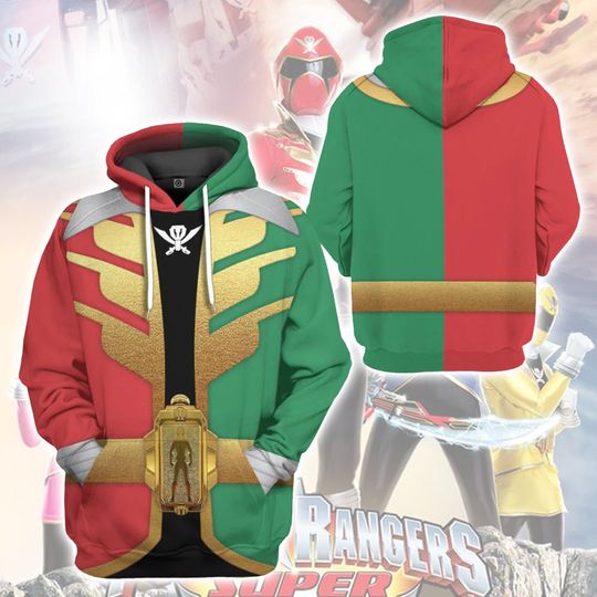 Discover Super Megaforce Christmas Ranger Christmas Cosplay 3D Hoodie