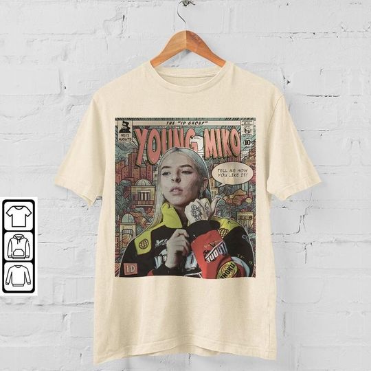 Discover Young Miko Comic Shirt, 90S Vintage Merch Book Art Id Album Trap Kitty World Tour 2023