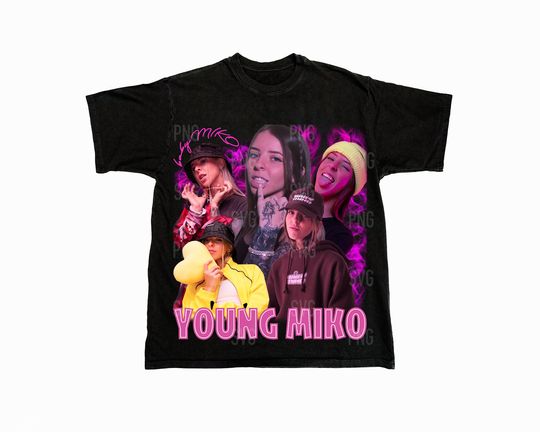 Discover Young Miko Shirt, Ready to print, printable design, hiphop artist, 90s
