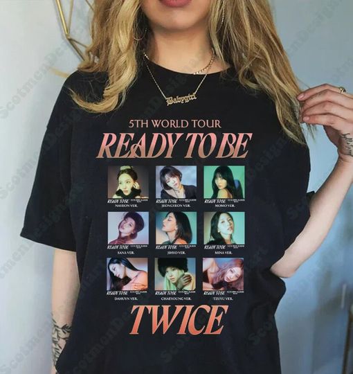 Discover Twice Ready To Be Tee, Twice 12th Album Shirt