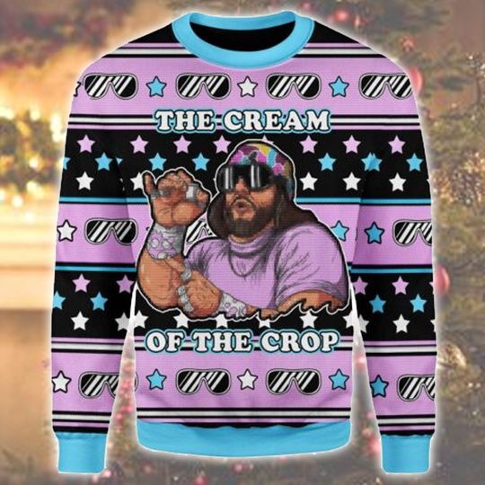 Discover The Cream of the Crop Ugly Sweater, Macho Man Randy Savage Sweatshirt