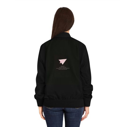 Discover Letter Fly Women's Bomber Jacket
