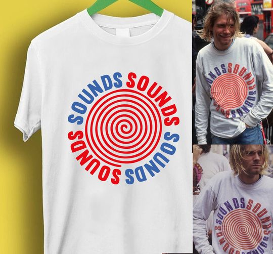 Discover Kurt Cobain Sounds Shirt, As worn by Kurt Cobain, Gift For Grunge Music fans