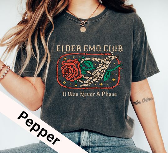 Discover Elder Emo Club T-Shirt - It Was Never A Phase