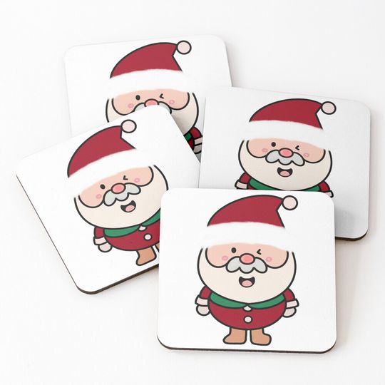 Discover Santa Claus Christmas ver 2 Coasters