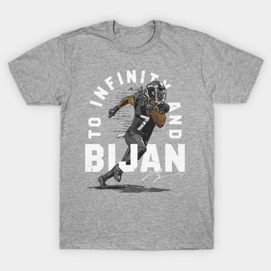 Discover Bijan Robinson Atlanta To Infinity - Bijan Robinson - T-Shirt
