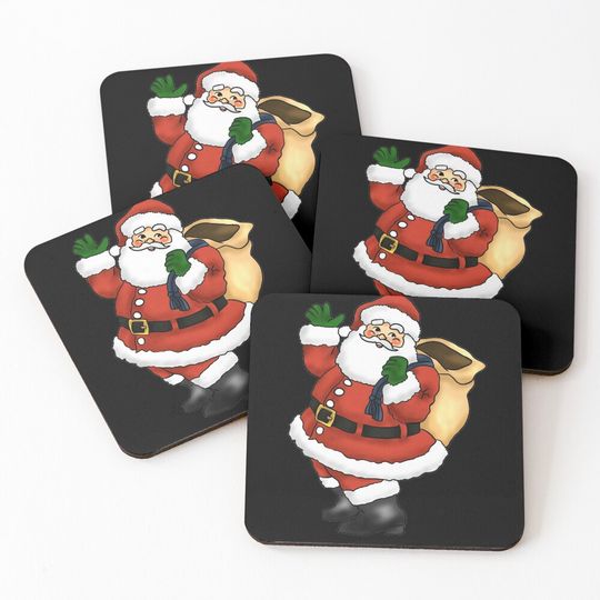 Discover SANTA CLAUS WITH A SACK OF PRESENTS Coasters