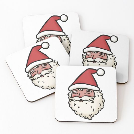 Discover Cute Santa illustration Coasters