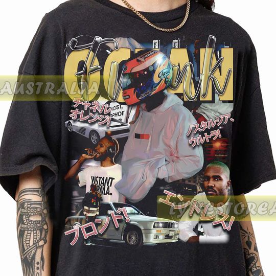 Discover Frank Ocean 90s Vintage Bootleg Style Music Concert Outfit T-Shirt, Frank Ocean T-Shirt