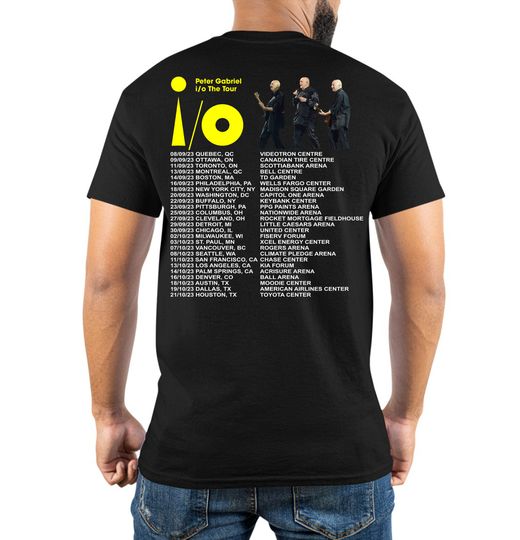 Discover Peter Gabriel i/o The Tour 2023 T-Shirt, Peter Gabriel Concert Merch