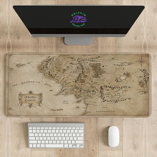 Discover The Lord of the Rings Map Desk Mat