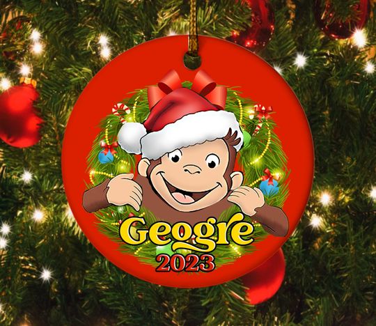 Discover Curious George Christmas Ornament/Kids christmas ornament