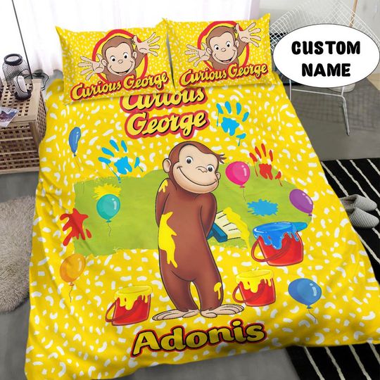 Discover Personalized Curious George Bedding Set