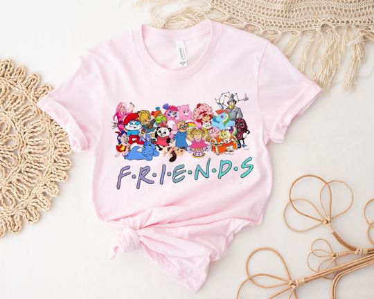 Discover Vintage Cartoon Friends Nostalgia Shirt, Vintage Cartoons Shirt