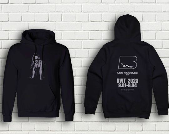 Discover Beyonce Renaissance World Tour LA Black Hoodie