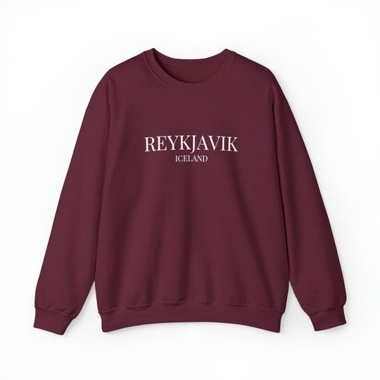 Discover Reykjavik Iceland Sweatshirt, European Travel Fashion Pullover, Gift for Travelers, Dream Destination, Bucketlist Cities, Girls Trip Top