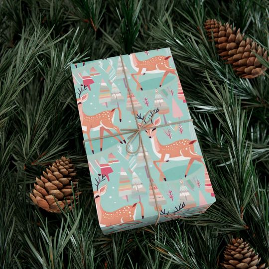 Discover Cute Lil Fawn Gift Wrap Papers for Christmas
