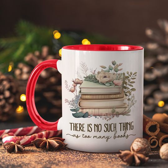 Discover Book Mug, Gifts for Book Lovers, There Is No Such Thing Accent Mugs