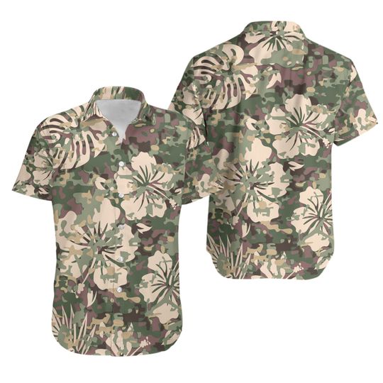 Discover Camo Tropical Hawaii Shirt