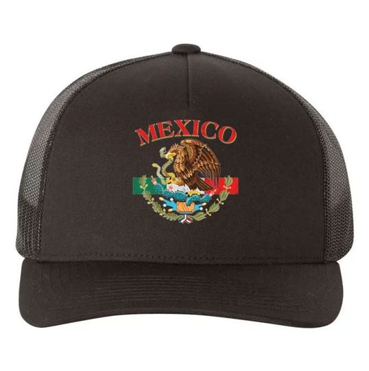 Discover Mexico Flag Eagle Mexican Independence Day Trucker Hat