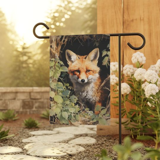 Discover Fox Den Garden Flag