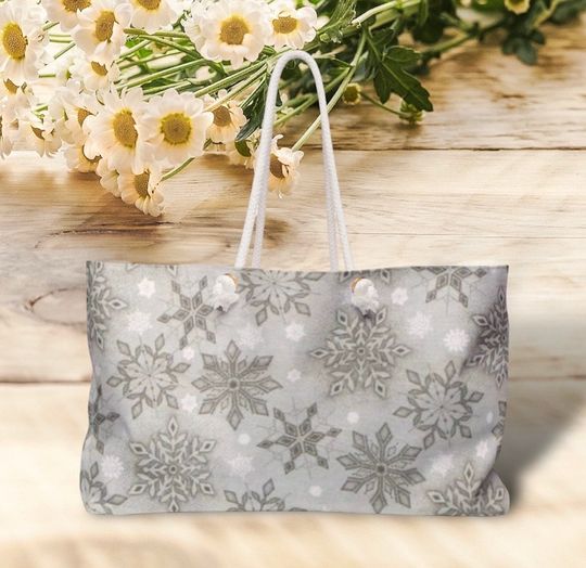 Discover Snowflake Weekender Bag