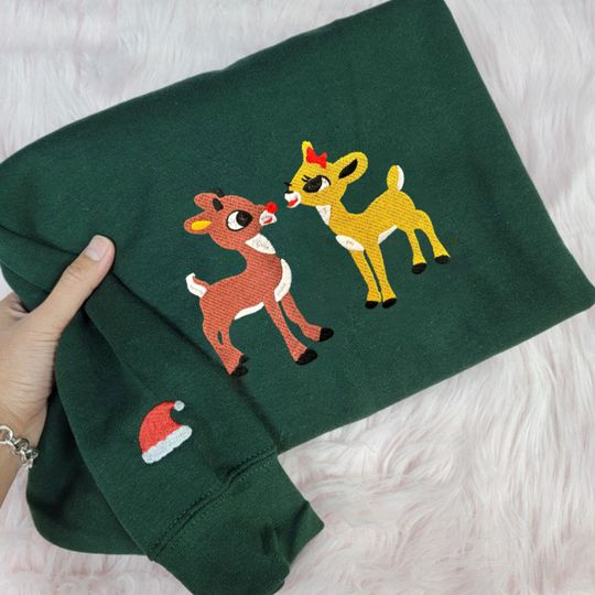 Discover Christmas Classic Rudolph and Clarice Sweatshirt