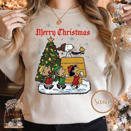 Discover Vintage Charlie Brown Christmas Sweatshirt, Christmas Sweatshirt