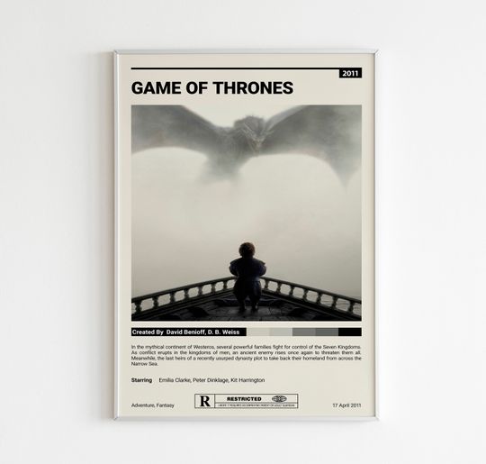Discover Game of Thrones TV Series Premium Matte Vertical Poster