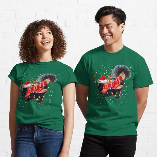 Discover Skunk Reindeer Christmas Light Classic T-Shirt