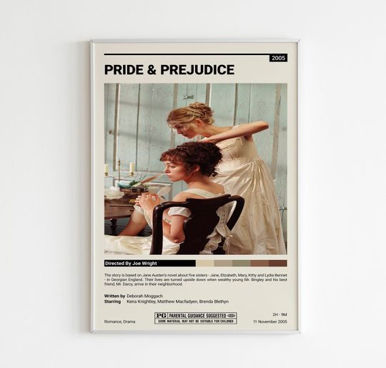 Discover Pride and Prejudice Movie Premium Matte Vertical Poster