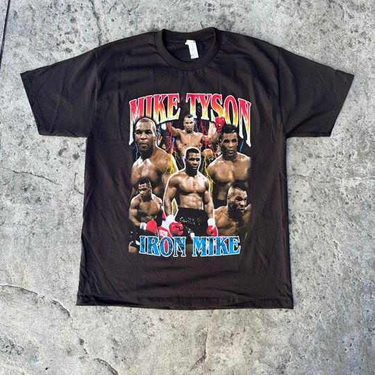 Discover Mike Tyson Iron Mike Vintage Style shirt Boxing T-shirt Rap Tee
