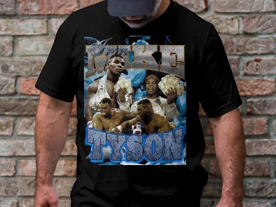 Discover Vintage Mike Tyson TShirt - Mike Tyson Vintage Bootleg Classic Graphic T-Shirt - Gift for Women and Men Unisex T-Shirt