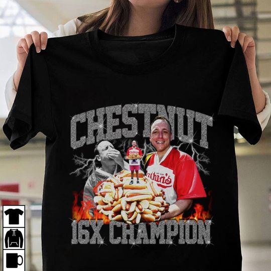 Discover HOT!! Joey Chestnut 2023 HotDog Eating Contest T-Shirt