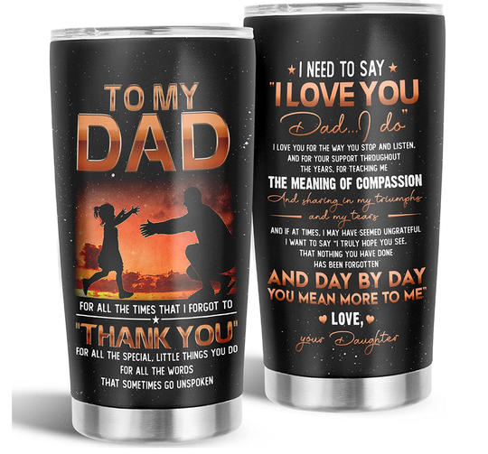 Discover Personalized Dad Tumbler from Daughter