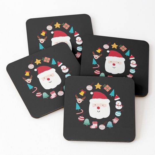 Discover Santa Claus Cute Coasters