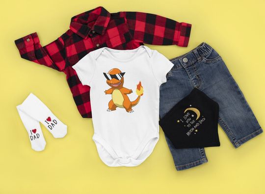Discover PKM Charizard Baby Onesie