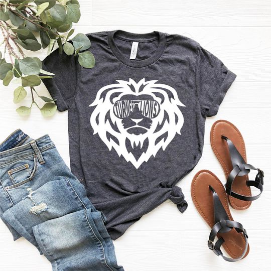 Discover Custom Lion Shirt,Custom School Lion T-Shirt, Personalized School Mascot Shirts