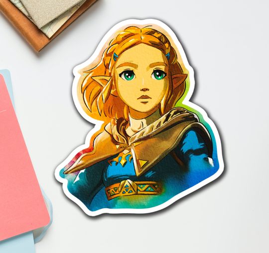 Discover Princess Zelda - Single Vinyl Sticker - Motivational Sticker