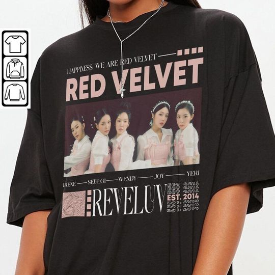 Discover Vinatge Red Velvet Shirt,Red Velvet Unisex Kpop Shirt