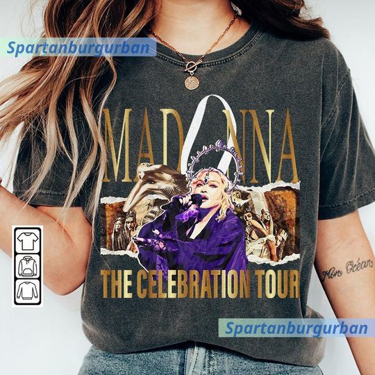 Discover Madonna Music Shirt, Sweatshirt Vintage 90s Madonna The Celebration Tour 2023 Shirt