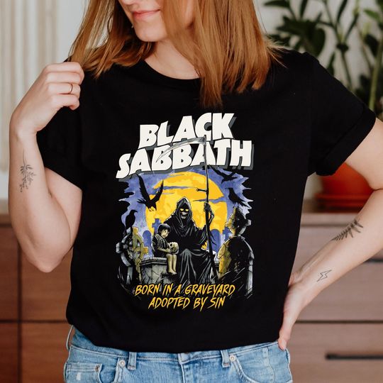 Discover Vintage Black Sabbath Concert Shirt, Vintage Concert Shirt