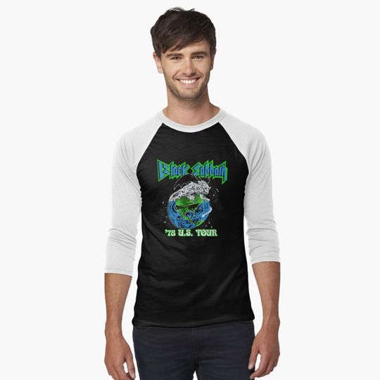 Discover 1978 BLACK SABBATH TOUR Baseball Tee